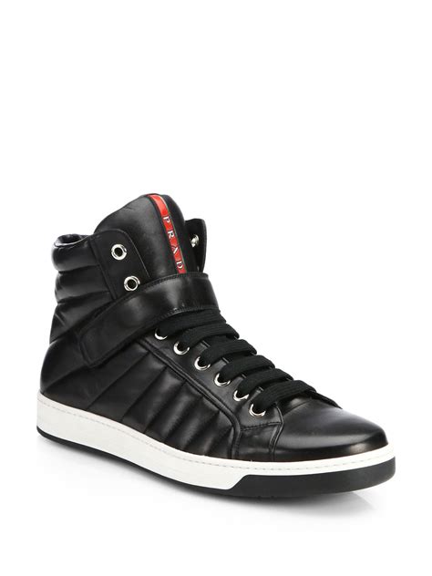 prada high tops leather|prada high top sneakers sale.